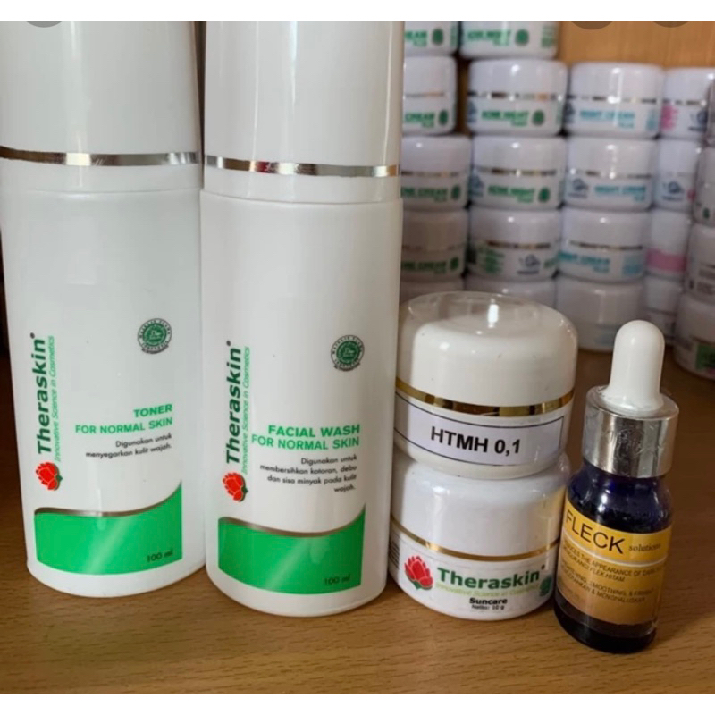 THERASKIN WHITENING FLEK-PAKET PRODUK UNTUK WAJAH CERAH DAN BENAS FLEK HITAM