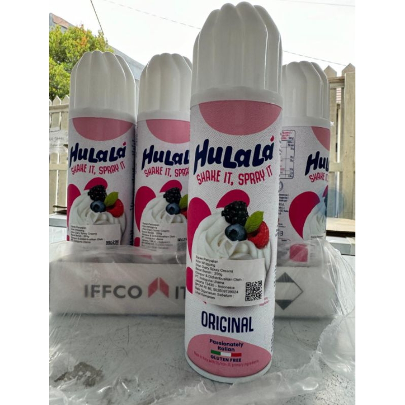 

Hulala Aerosol Whipping cream Spray 250 gr