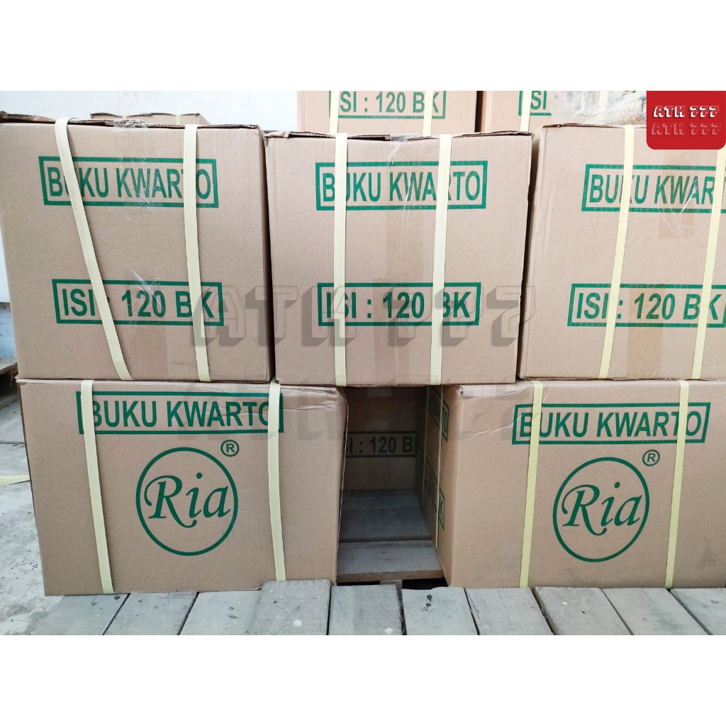 

1 KARTON BUKU KWARTO RIA 300 /KUARTO RIA 1DUS / KARTON ISI 26 PACK