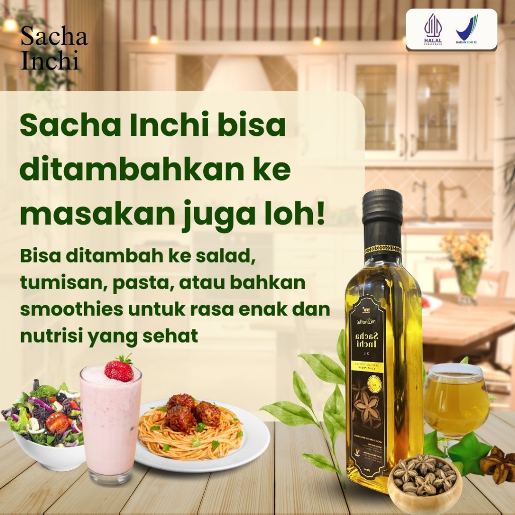 SACHA INCHI OIL - Herbal Oil Mengatasi Kolesterol Jahat Menjaga Kesehatan Jantung Rambut & Kulit