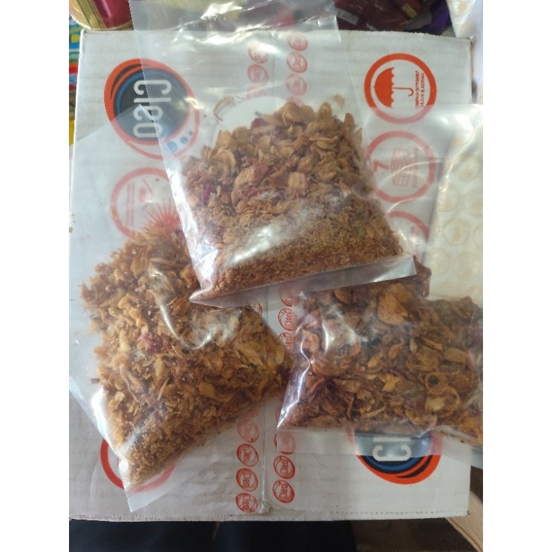 

bawang goreng siap makan kemasan ekonomis