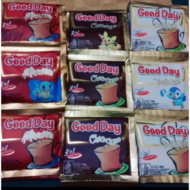 

Kopi Good Day Capuccino Moccacino Vanillate isi 10 sachet