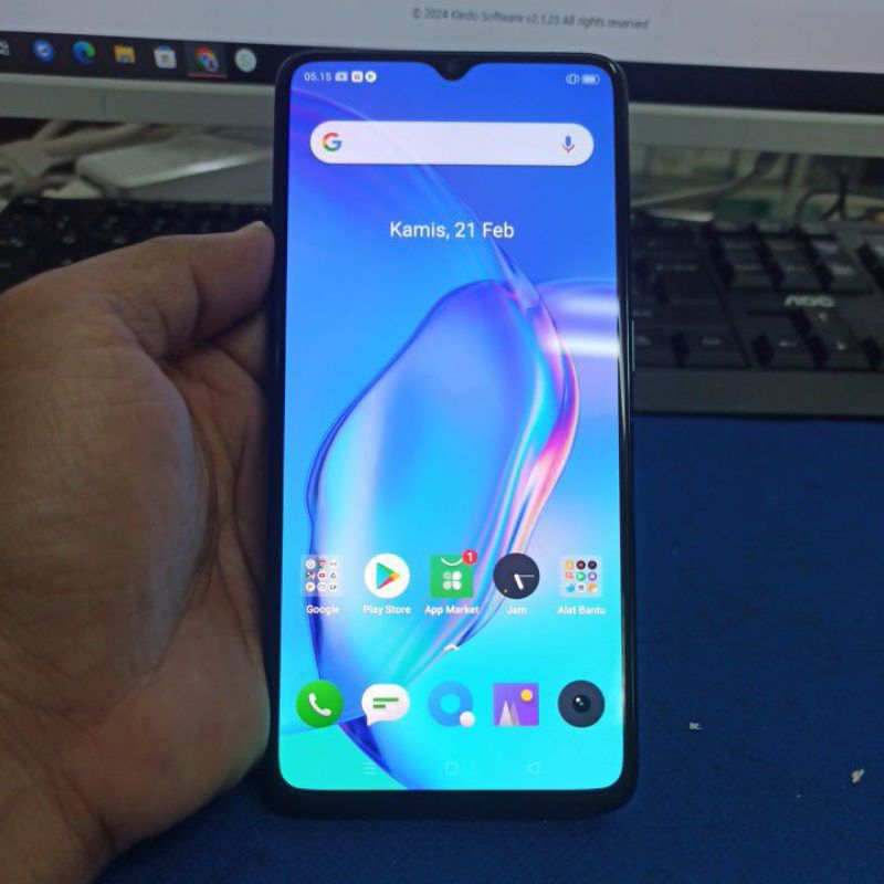 HANDPHONE BEKAS SECOND REALME X2 PRO 8/128 NEPTUNE BLUE UNIT ONLY