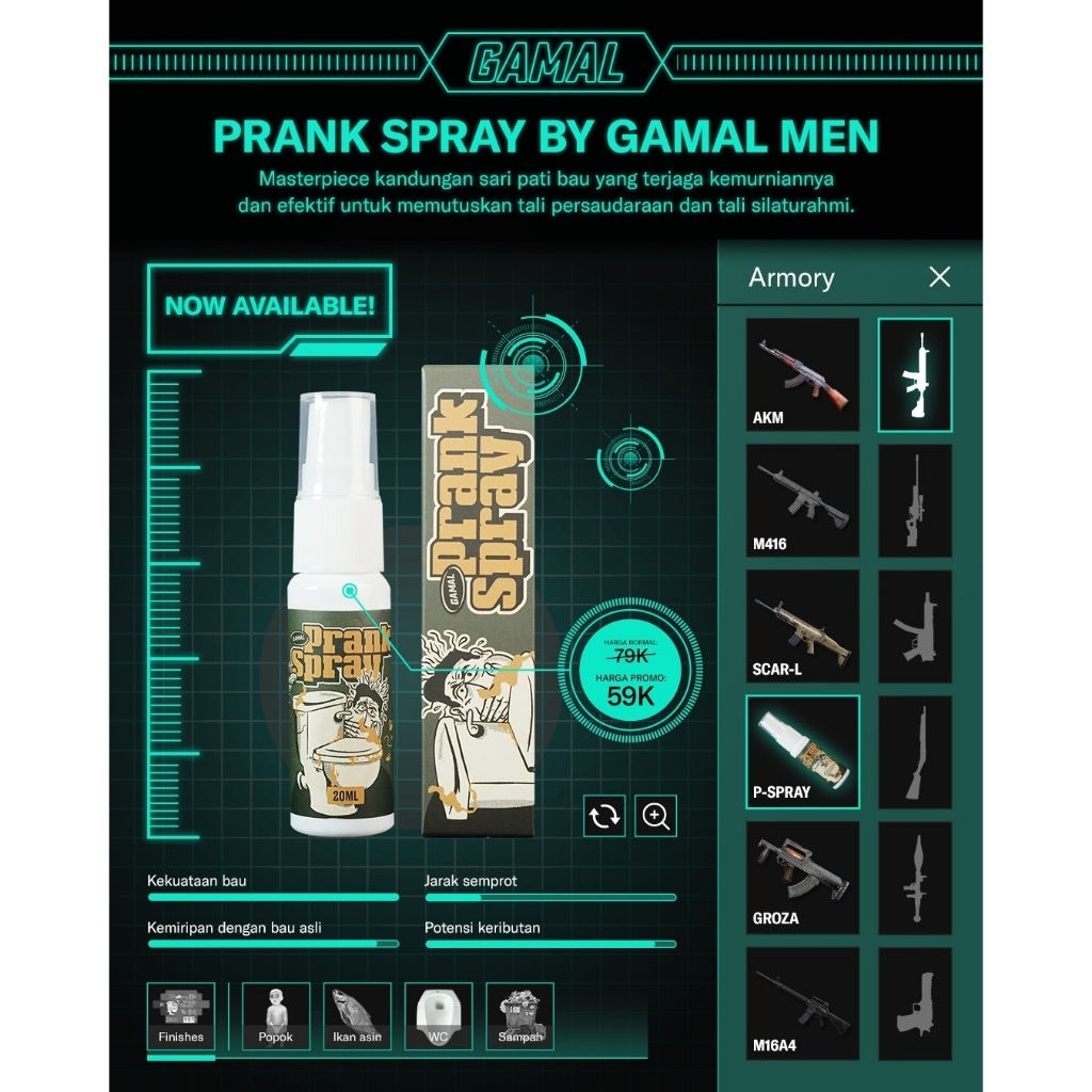 Prank Spray by Gamal Men 20ml
