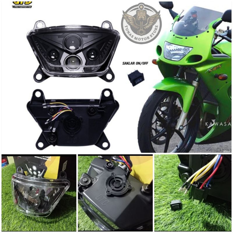 LAMPU DAYMAKER NINJA RR OLD LTC SCARLETT SCARLET LAMPU DEPAN BILED NINJA RR OLD LAMPU DEPAN DAYMEKER