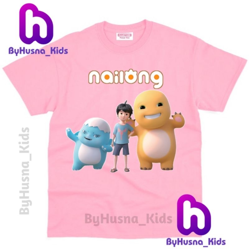 KAOS ANAK BAJU ANAK NAILONG DINO KUNING ANAK UNISEX ANAK CEWE ANAK COWO BALITA BATITA