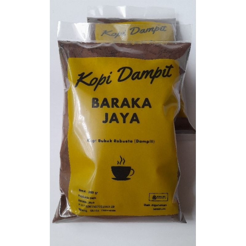 

Kopi Dampit Robusta asli Dampit Malang 200 gr Baraka Jaya