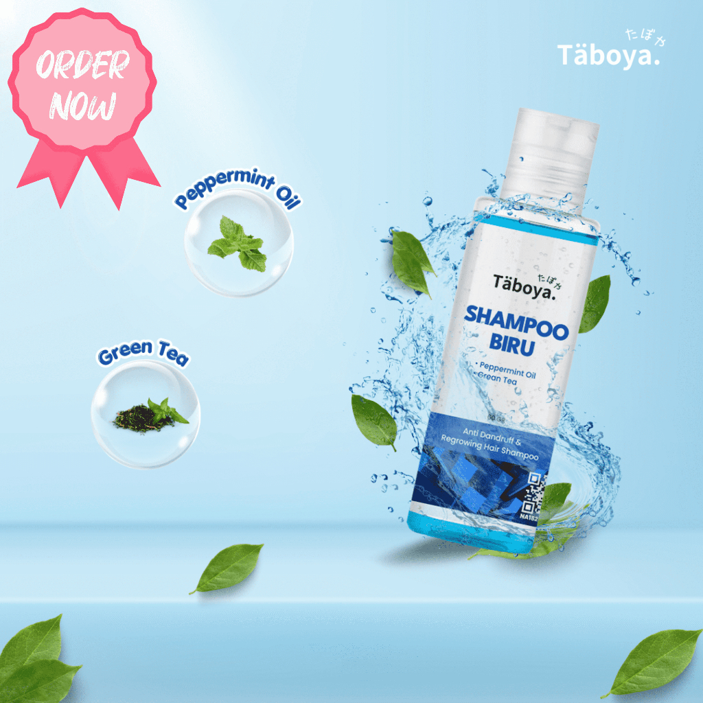 Taboya Shampoo Biru - Atasi permasalahan rambut