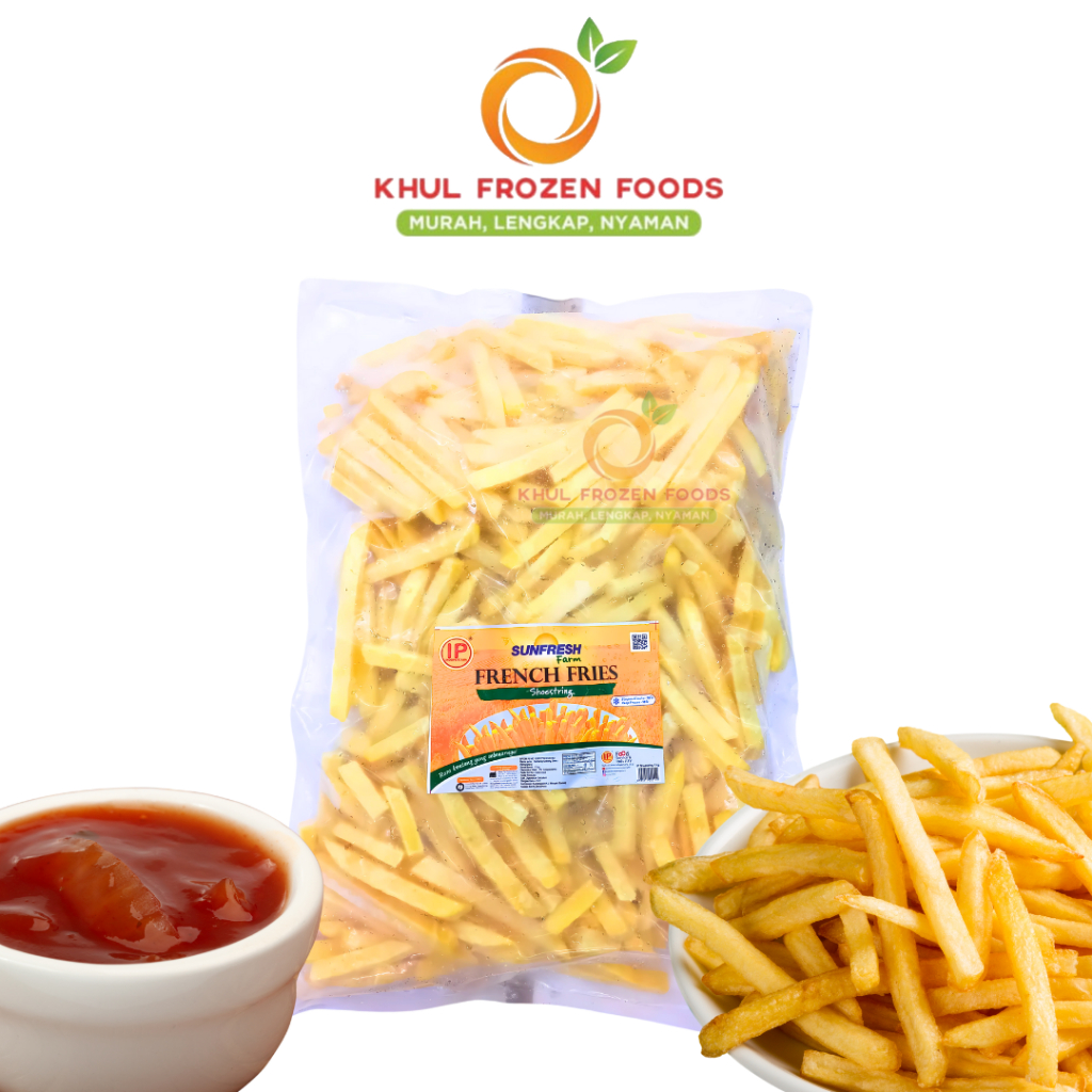 

Sunfresh Shoestring Cut 1Kg/ Kentang Goreng Biasa/ Kentang beku / French Fries 1kg