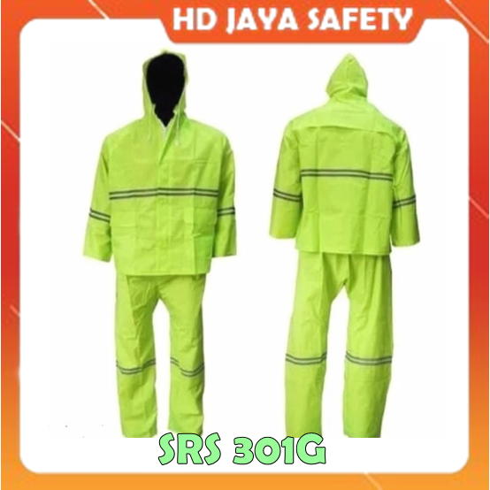 Jas Hujan Safe-T Type SRS301 - Safe-T Jas Hujan Setelan PVC Safe-T Pantulan Cahaya Scothlite SRS301 