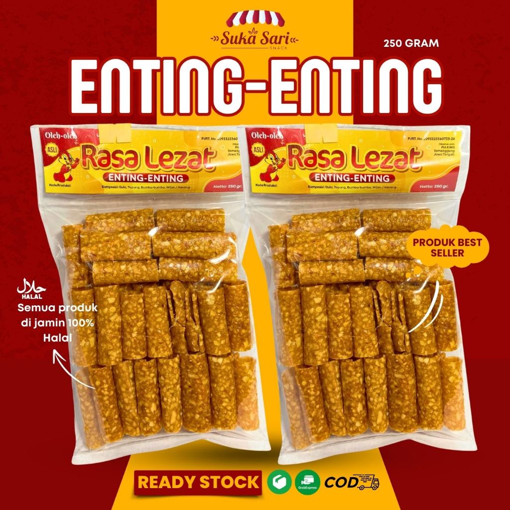 

Enting Enting Kacang Press Legit Manis | Sukasari Snack