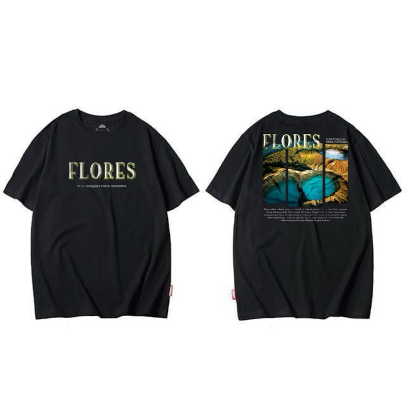 KAOS T-SHIRT FLORES