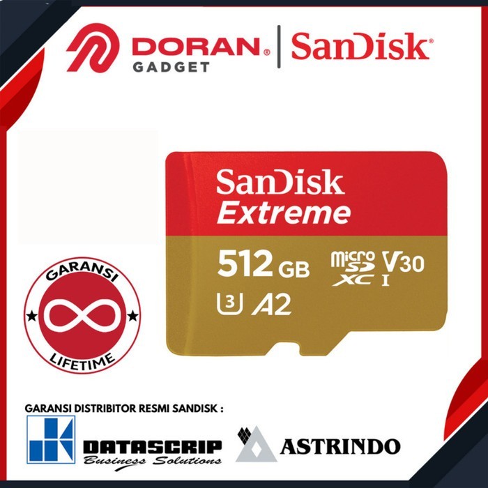 Memory 512GB 190mbps | Sandisk MicroSD 512 GB | SanDisk Extreme micro SD  A2 V30 512GB up to 190Mbps