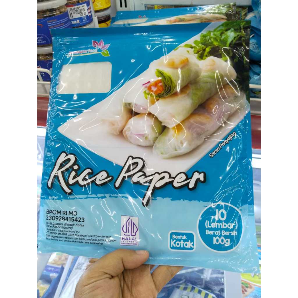 

Rice Paper / Kertas Nasi / Kulit Lumpia / Banh Trang / Salad Wrap / Pembungkus makanan