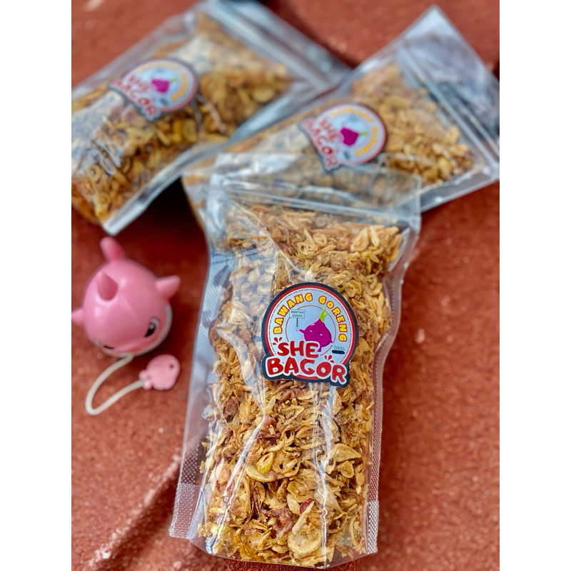 

SHEBAGOR Bawang Goreng Brebes Renyah Gurih 110 gr (Kemasan Pouch)