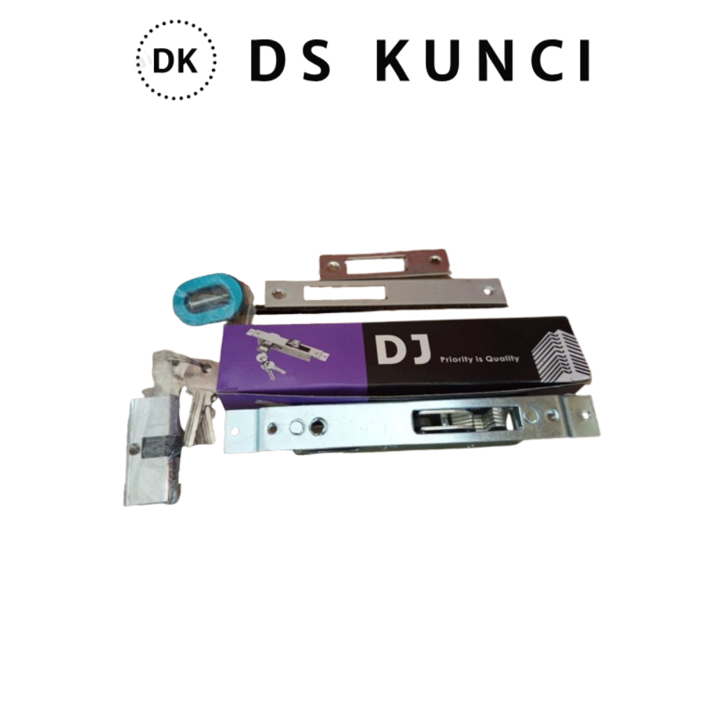 KUNCI PINTU ALUMUNIUM KAIT KECIL + CYLINDER