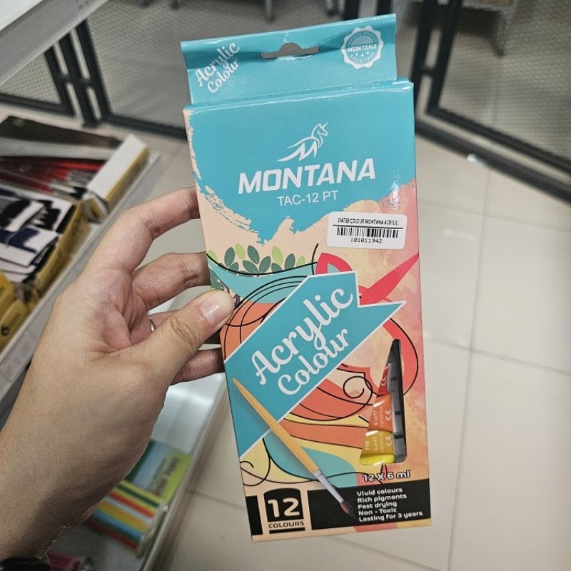 

cat acrylic akrilik color colour montana cat lukis (12 warna) TAC-12PT