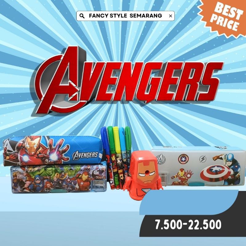 

ALL ABOUT AVENGER PENCILCASE BOLPEN ASAHAN CRAYON