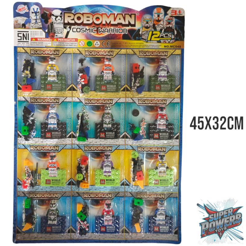 12 Pcs Mainan Roboman Star Wars / Lego Roboman Star wars / Lego Star Wars Mainan Anak / Roboman Lego