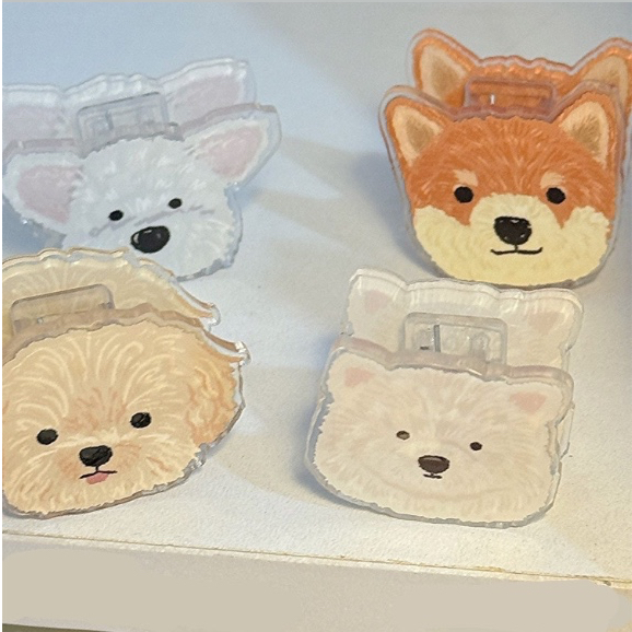 

[preorder-fordiala] jepitan kertas paper clip lucu gemes anjing acrylic pelajar aesthetic cantik