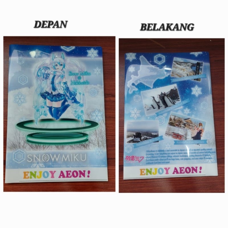 

CLEAR HOLDER BUISNESS FILE MAP KERTAS SNOW MIKU HOKKAIDO JAPAN