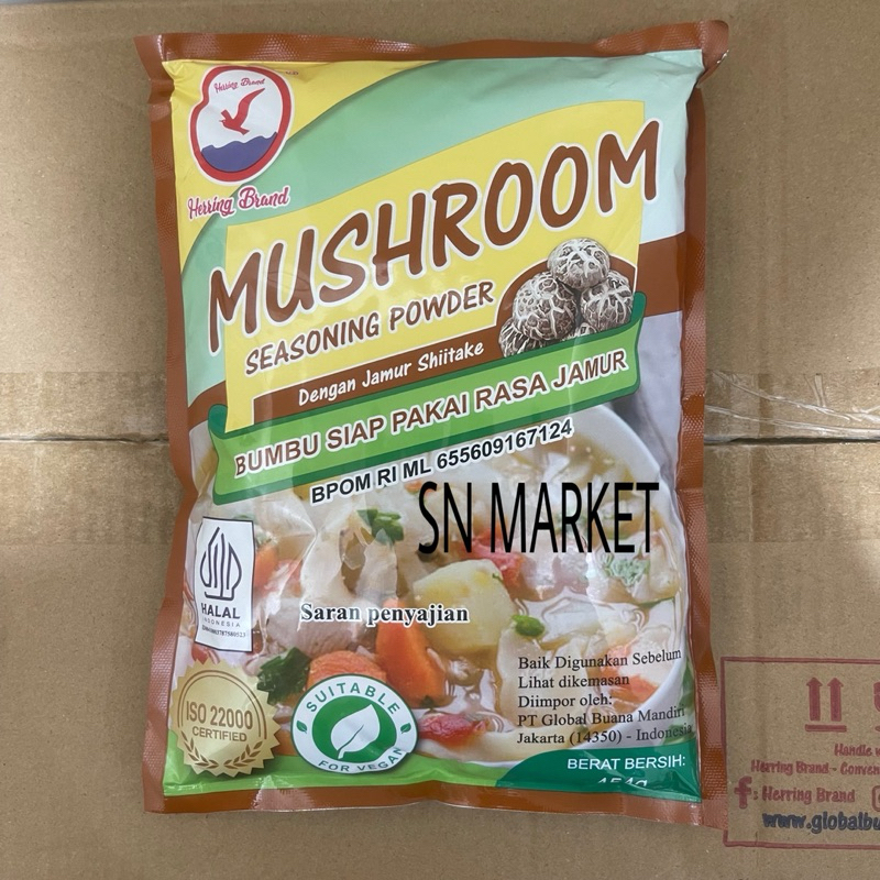 

Herring Brand Mushroom Seasoning Powder / Kaldu Jamur Shitake 454 gr