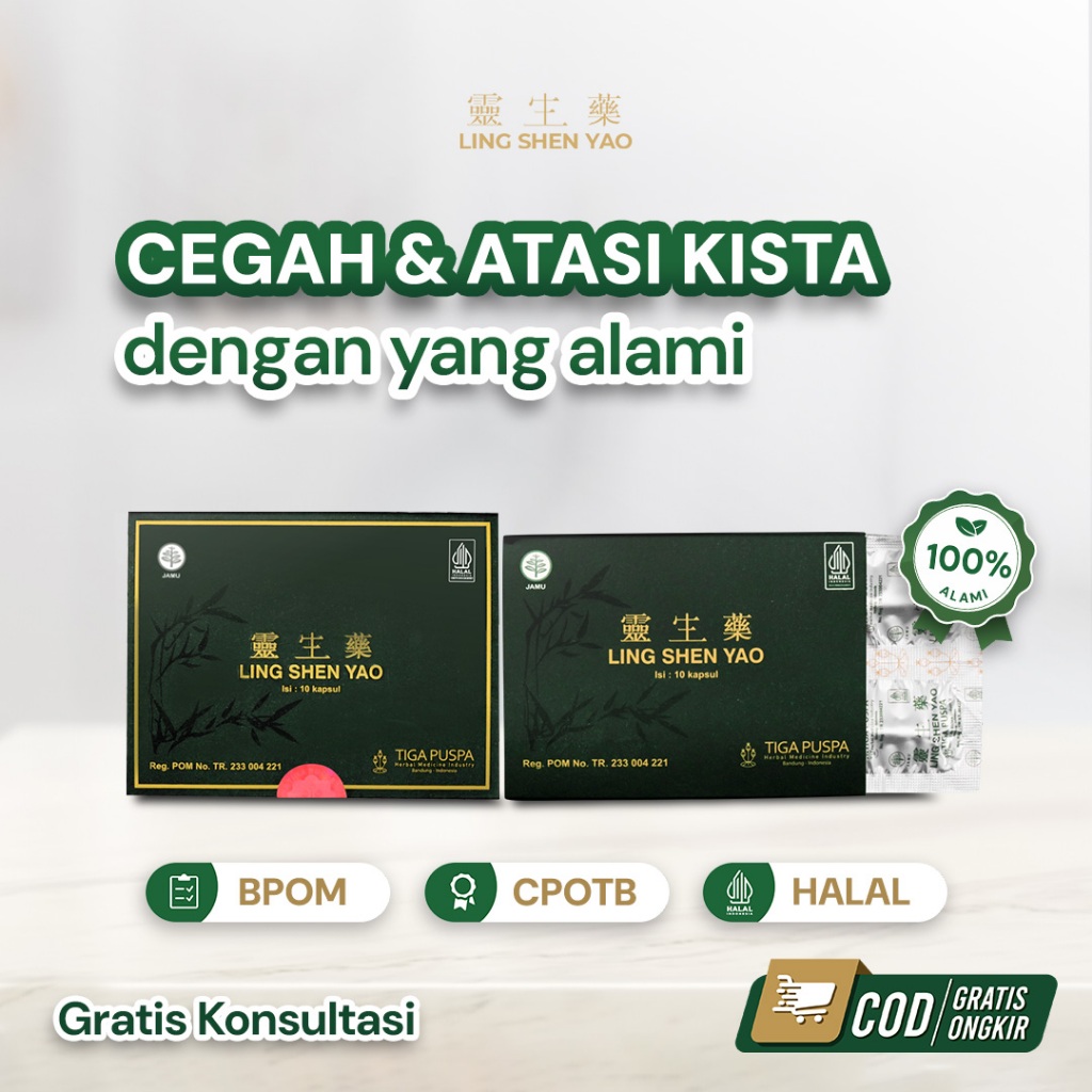 

Obat Kista Herbal LING SHEN YAO Untuk MIOM dan KISTA Kapsul - Lingshenyao