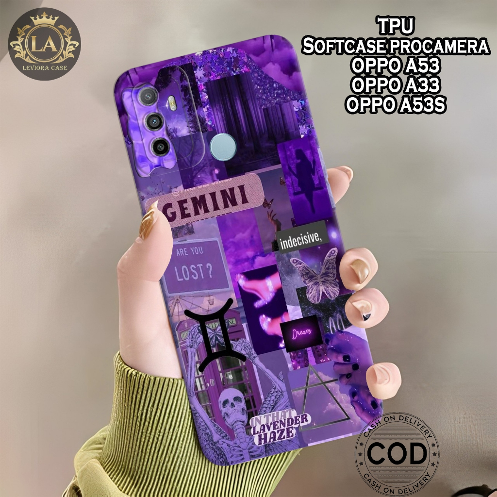 OPPO A53/A33/A53S - Leviora Case - Fashion Case Aesthetic - Softcase OPPO A53/A33/A53S- Case Pro Cam