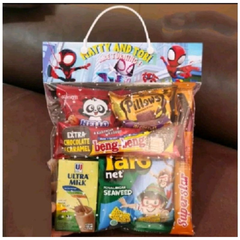 

60pcs Paket Snack Anak / Hampers Snack Anak / Bingkisan Snack Ulang Tahun