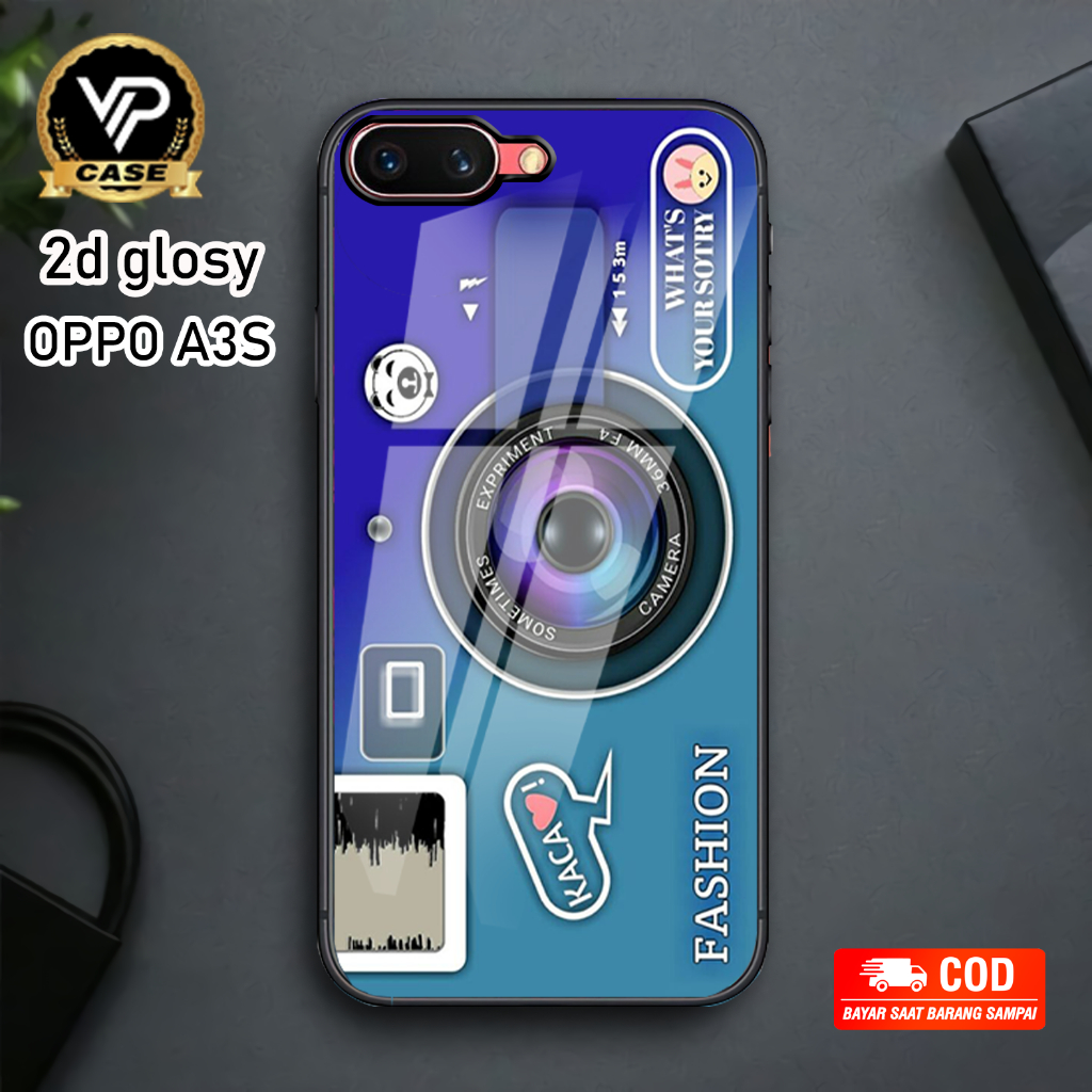 [VVIPCASE] Hardcase 2d Glossy Oppo A3s A1k F5 F7 Realme C1 C2 Case Hp Glossy Casing Hp Mengkilat Har
