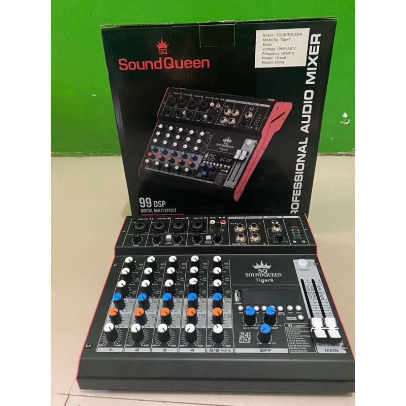 mixer soundqueen sq tiger6 mixer tiger 6 channel