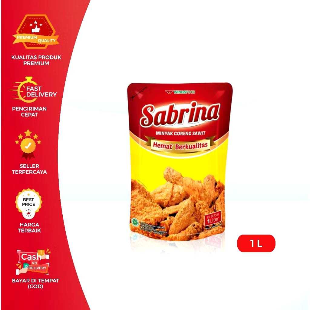 

MINYAK GORENG SABRINA 1 LITER REFIL / MINYAK MASAK POUCH