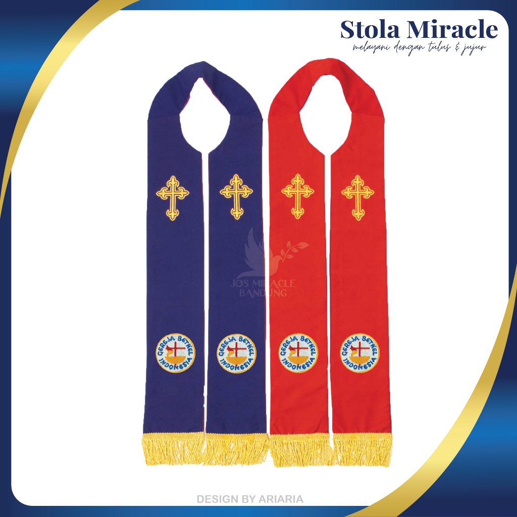 SM - Stola Bolak-balik - Bordir - GBI