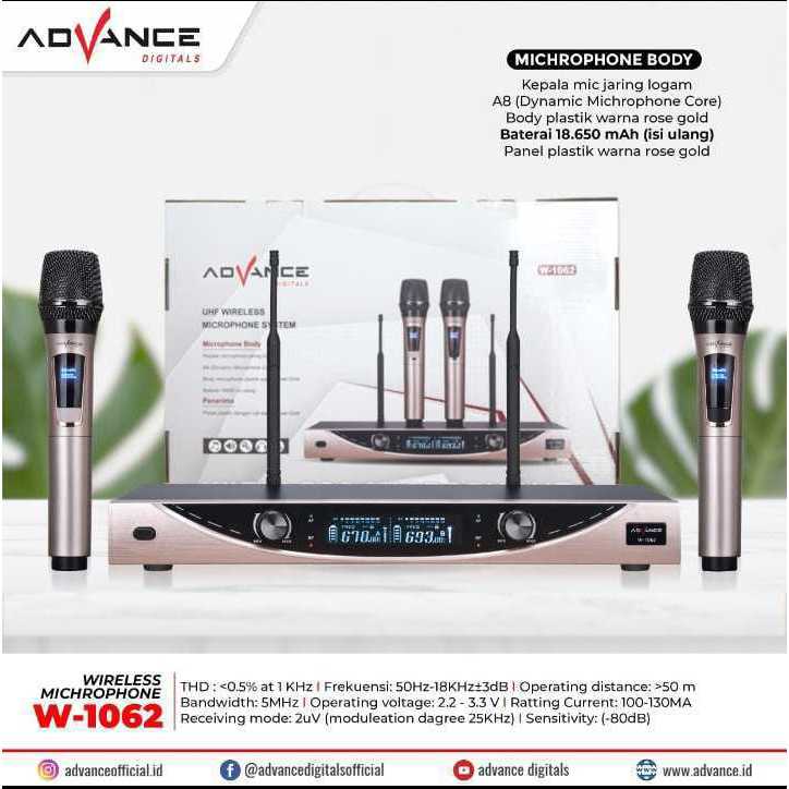 mic advance wireless 1062 microphone