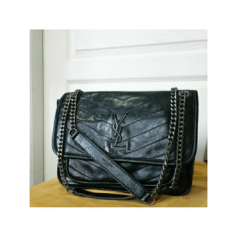 preloved shoulder and sling bag YsL niki pecah seribu terawat