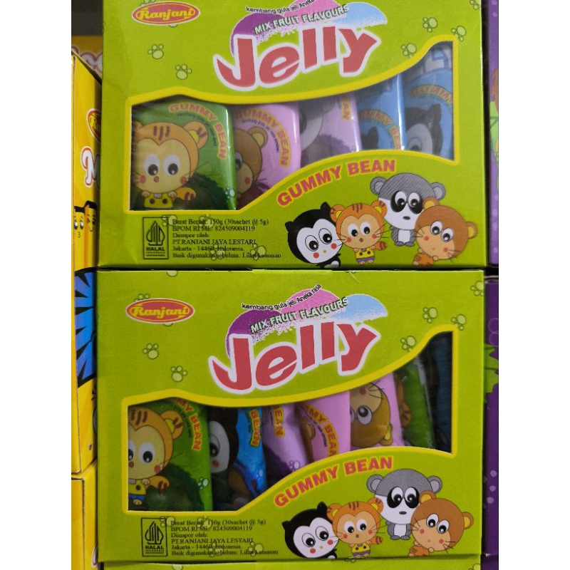 

RANJANI JELLY GUMMY BEAN MIX FRUIT FLAVOUR 30 PCS