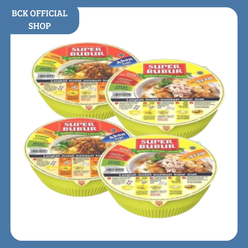 

Super Bubur Cup 64gr Bubur Instan Cup