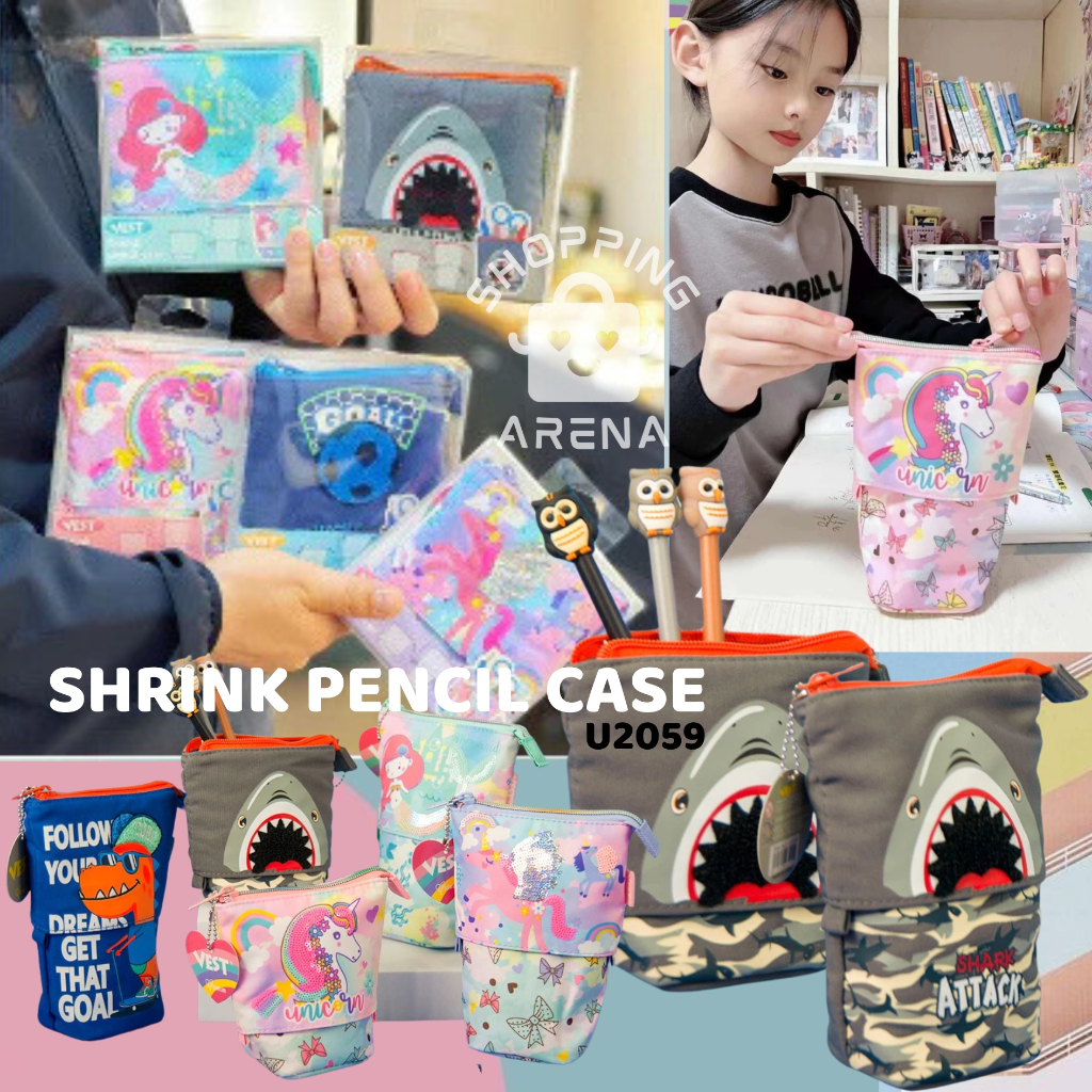 

SHRINK PENCIL CASE U2059 Kotak Pensil Slide VEST High Quality Premium Kualitas Bagus Resleting Awet Tebal Box Tempat Pencil Kantong Cewek Cowok Girl Boy Sekolah Lucu Unik Mewah Karakter Tepak Alat Tulis School Ori Asli Shopping Arena Malang