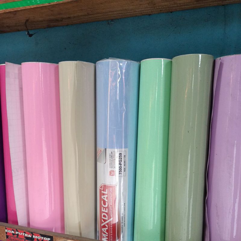 sticker skotlet,motor,mobil, akuarium dll ,harga per meter