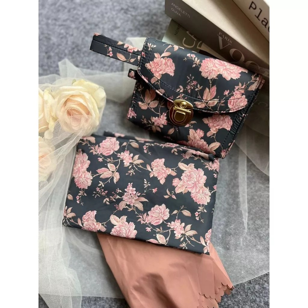 Mukena Anak Tanggung Mukena Mini Travel Motif Parasut Premium Korea