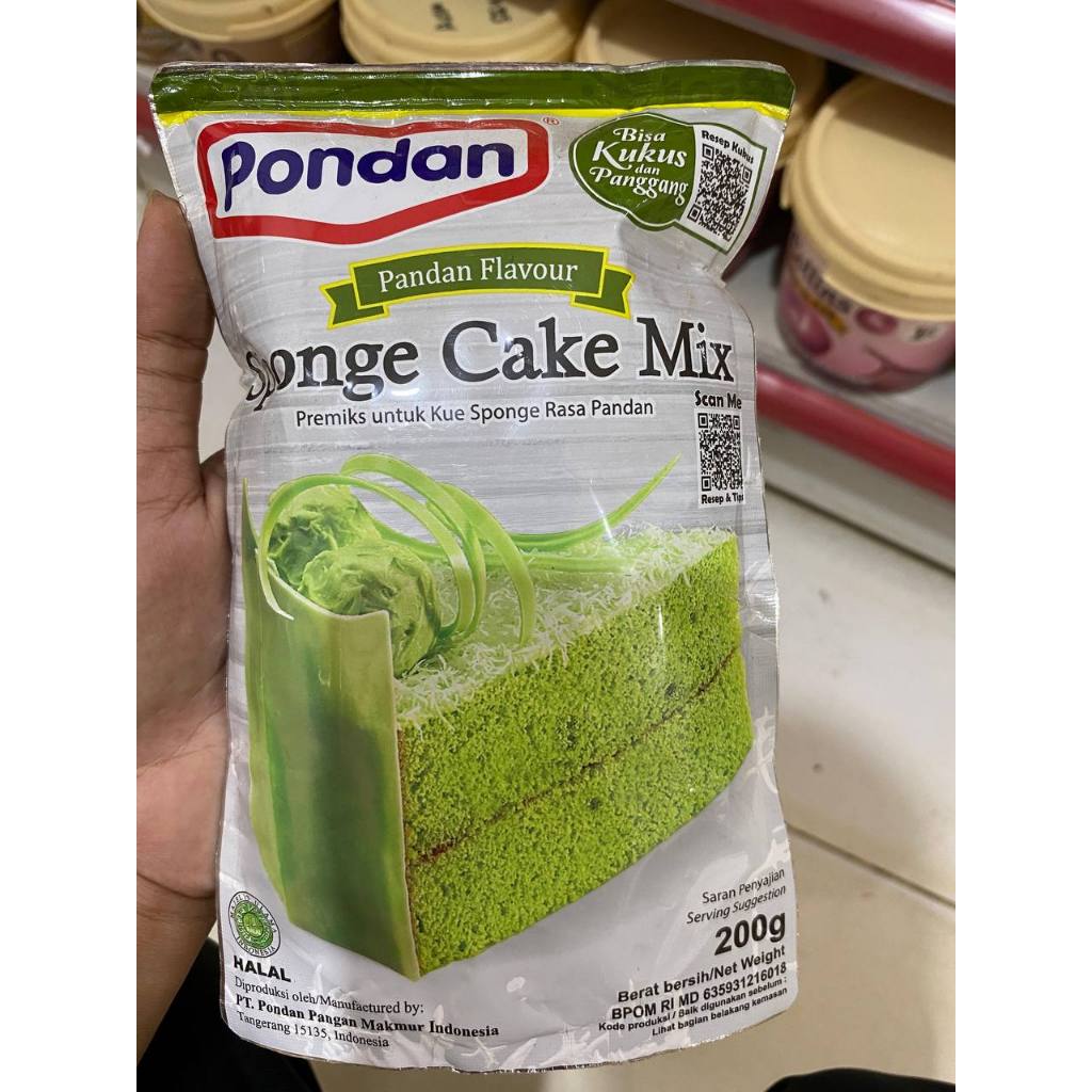 

Pondan Sponge Cake Mix Pandan 200G