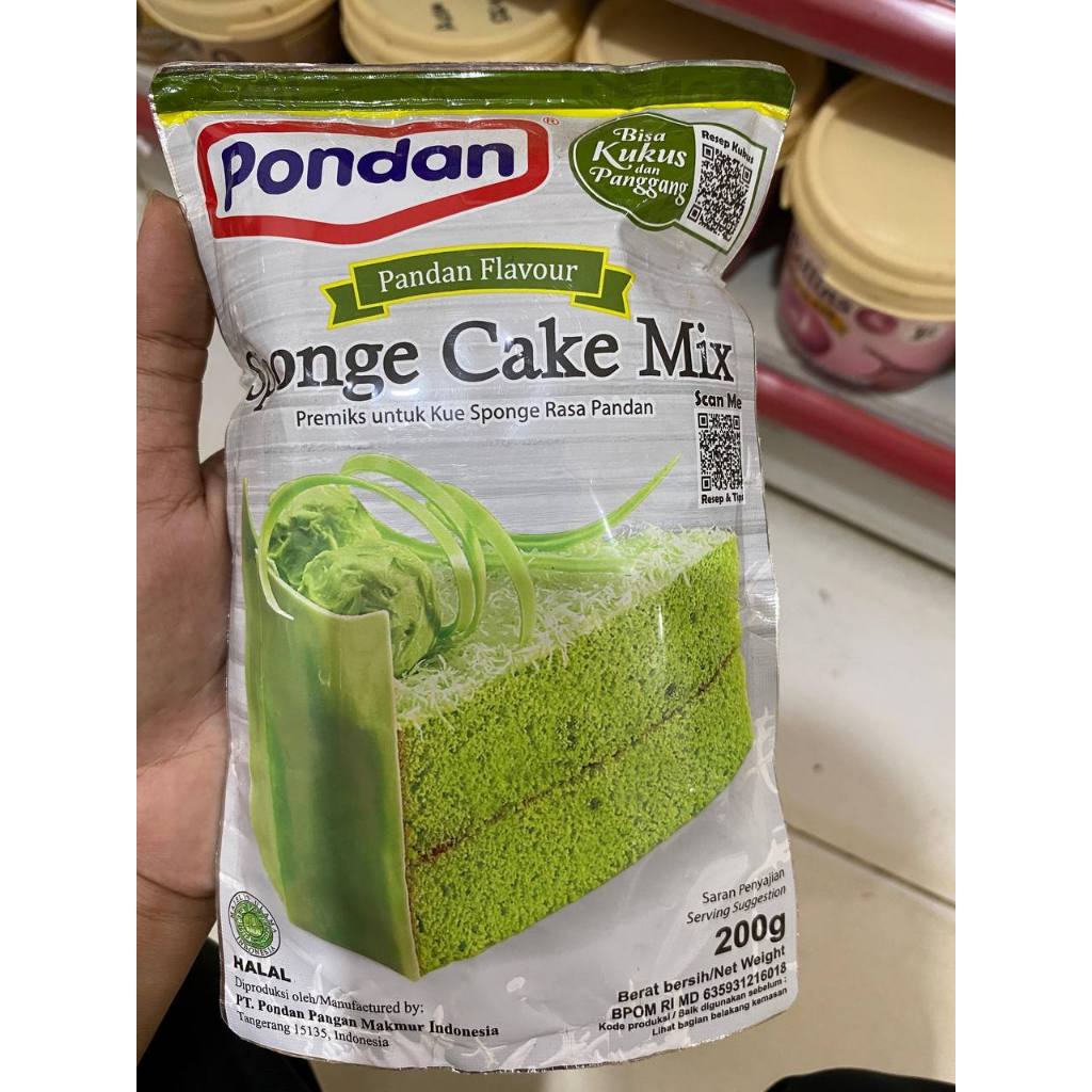 

Pondan Sponge Cake Mix Pandan 200G