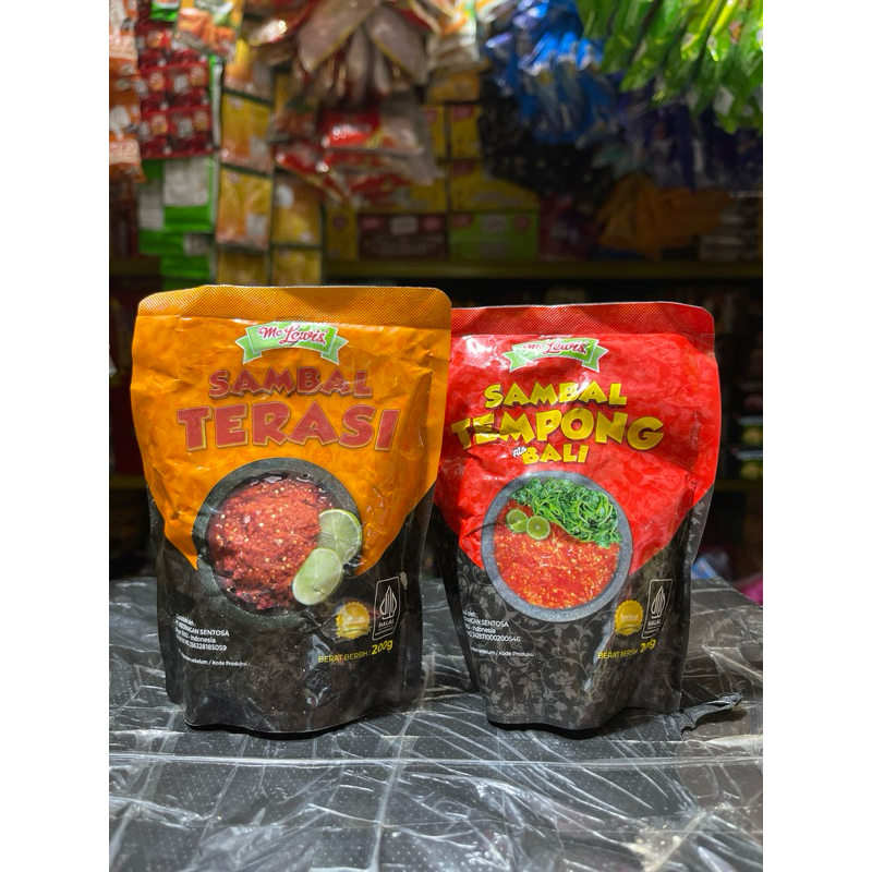 

MCLEWIS SAMBAL TERASI/TEMPONG 200GR ( 1 PCS )