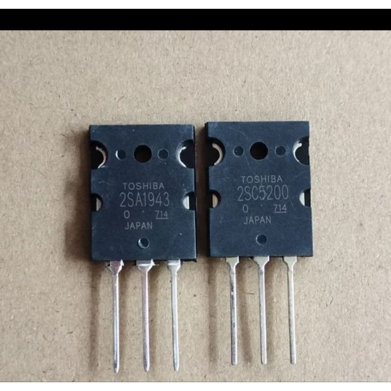 Transistor a1943 / c5200 C5200 SA1943 original2 C5200 SA5200 Seri 714 plus karet lot 1 set