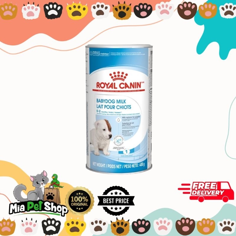 Susu Anjing Royal Canin Baby Dog Milk 400 Gram (100 Gram x 4) Plus Dot