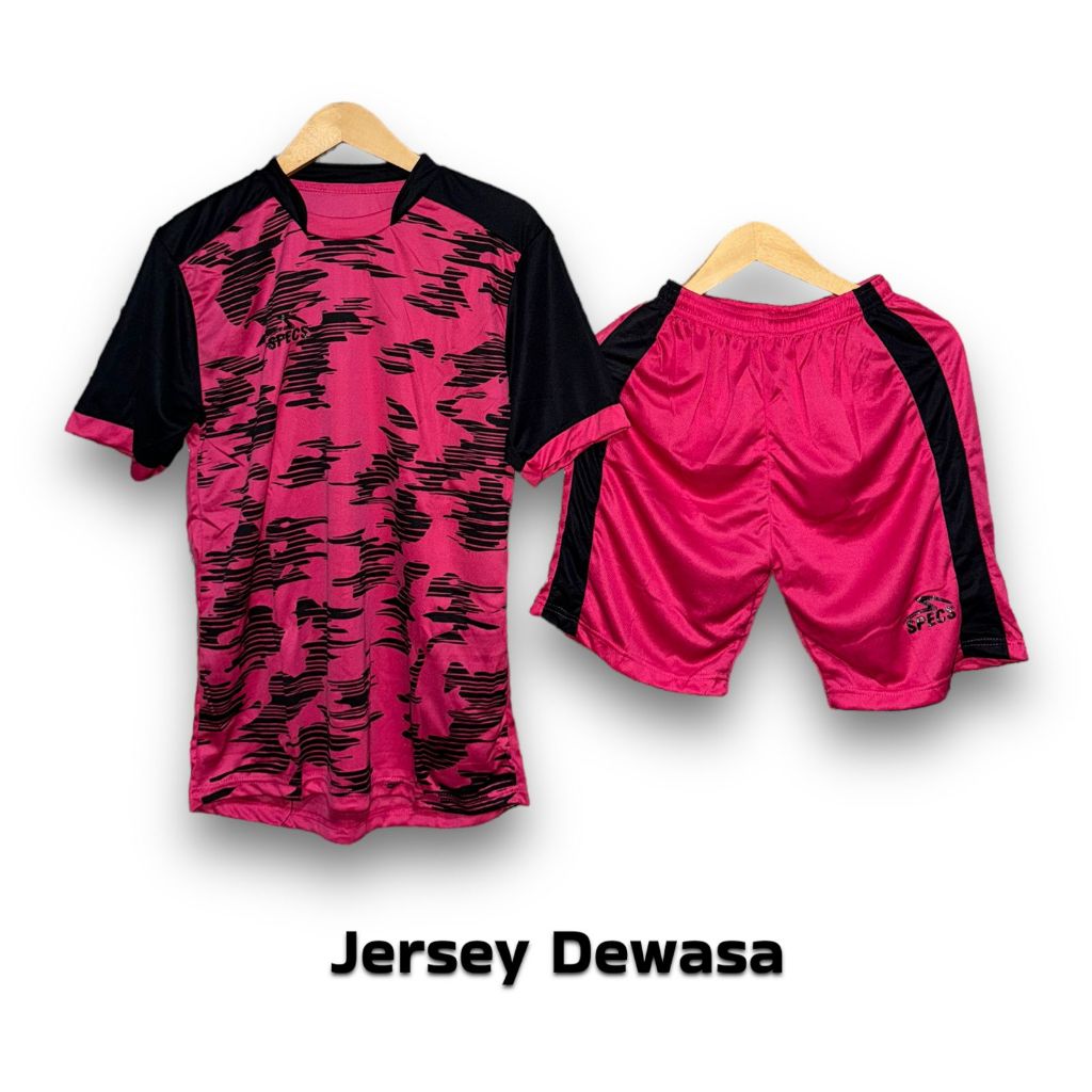 Baju bola pria wanita model terbaru jersey stelan futsal cowo cewe warna pink motif keren