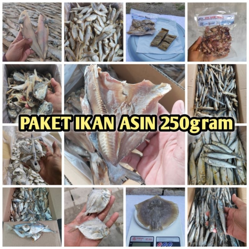 

PAKET HEMAT IKAN ASIN 250gram MURAH