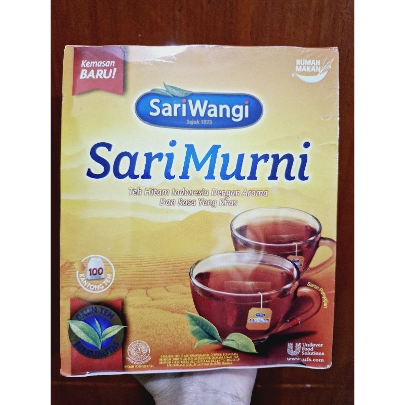 

Sariwangi Sarimurni Teh Celup Kemasan Jumbo 100 Tea Bag