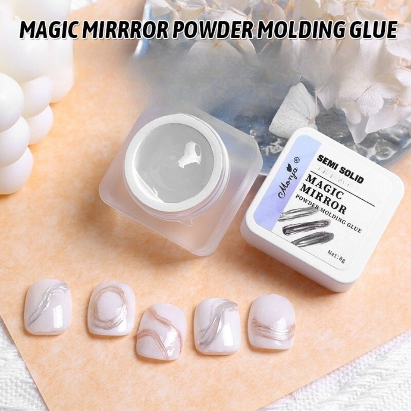 monja magic mirror powder molding glue gel 8g