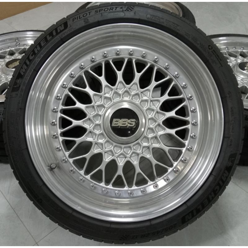 Velg BBS RS 262/263 Original Made in Germany R17 Ban Michelin Tebal Pcd 5x112 5x114 Mulus Siap Pakai